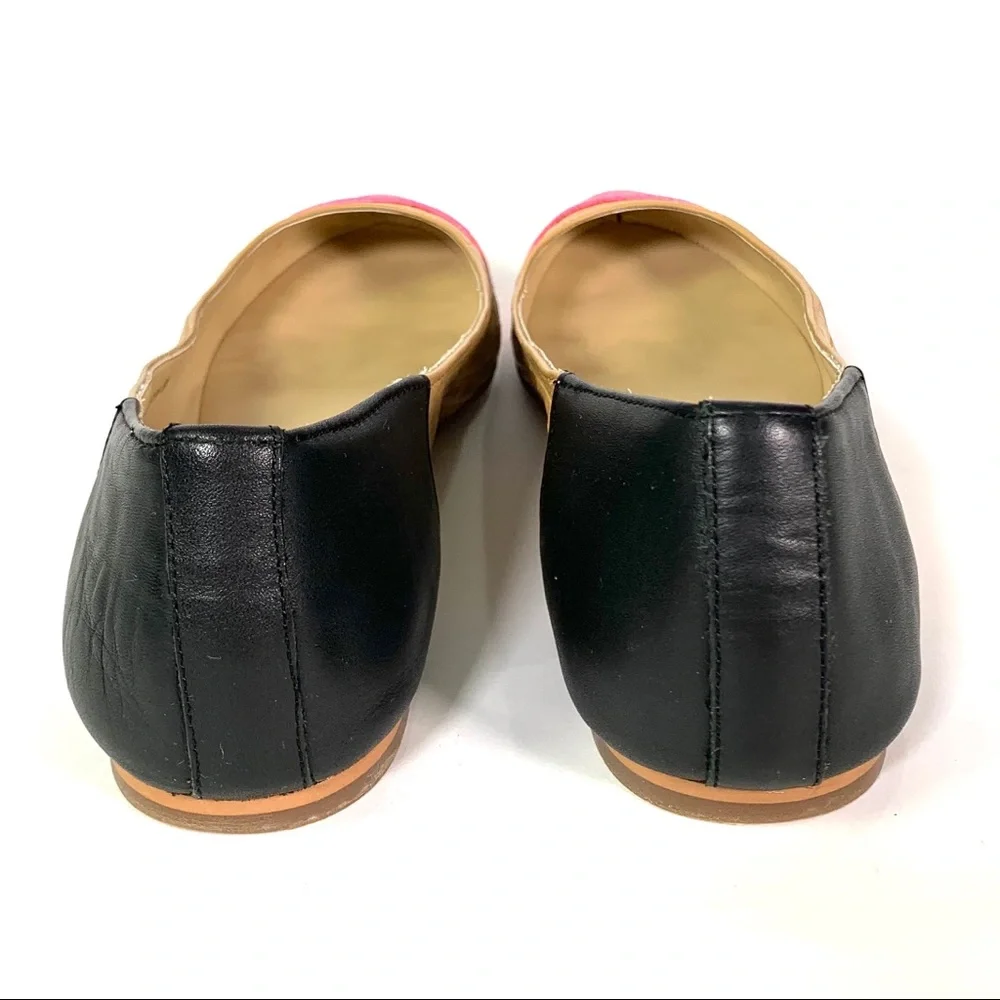 Dolce Vita Baca Fish-Scale Ballet Flats Tan Black Pink - Picture 5 of 9